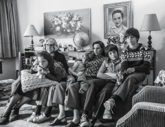 (L to R) Verónica García as Sra. Teresa, Daniela Demesa as Sofi, Marco Graf as Pepe, Marina De Tavira as Sofia, Diego Cortina Autrey as Toño, Carlos Peralta Jacobson as Paco in Roma, written and directed by Alfonso Cuarón. 
Photo by Carlos Somonte